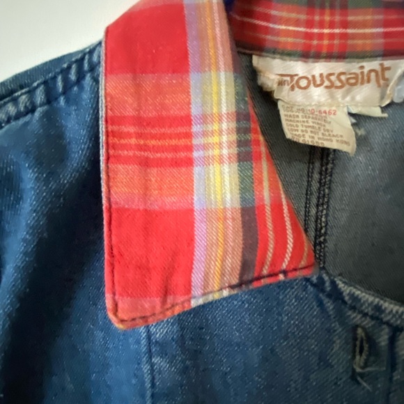 1980s vintage Alain Touissant denim duster jacket - Picture 3 of 5
